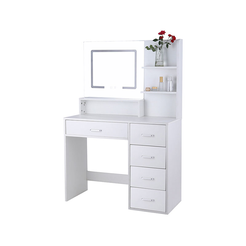 HZ3041 Büyük LED ayna ve ışıklı tuvalet masasıyla modern, geniş saklama alanı