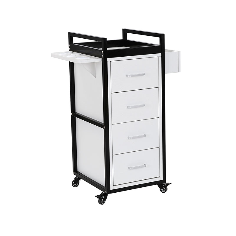 HZ2069BK / HZ2069W Siyah ve altın rengi güzellik salonu market arabası