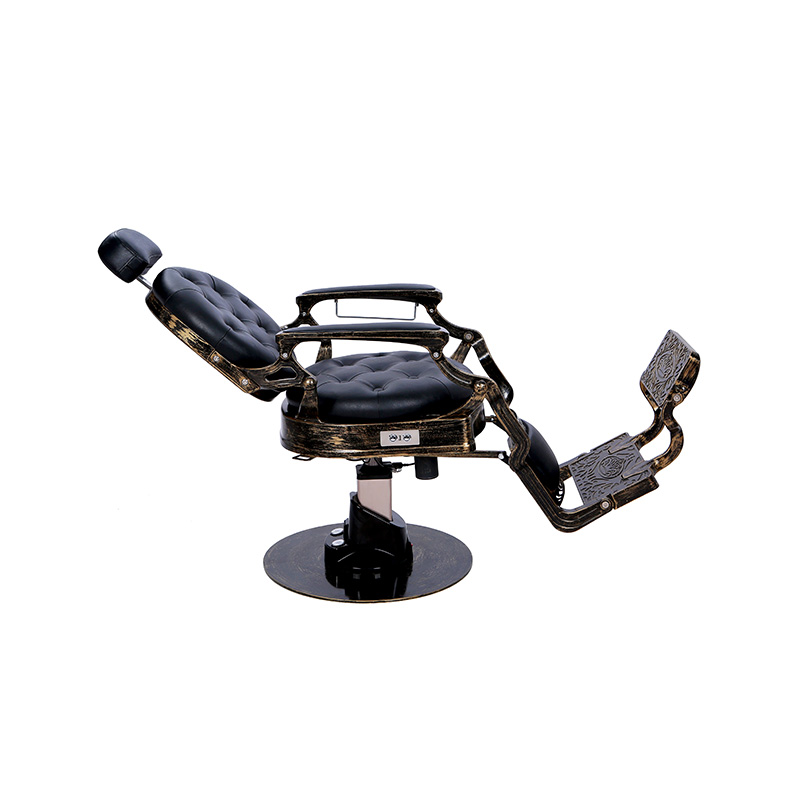 HZ8799DD Antika tarzı yıpranmış yaldızlı berber koltuğu