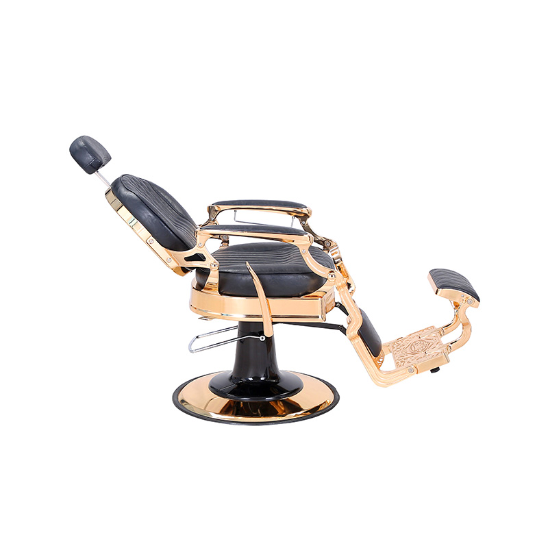 HZHZ8799E Siyah ekose retro kuaför koltuğu