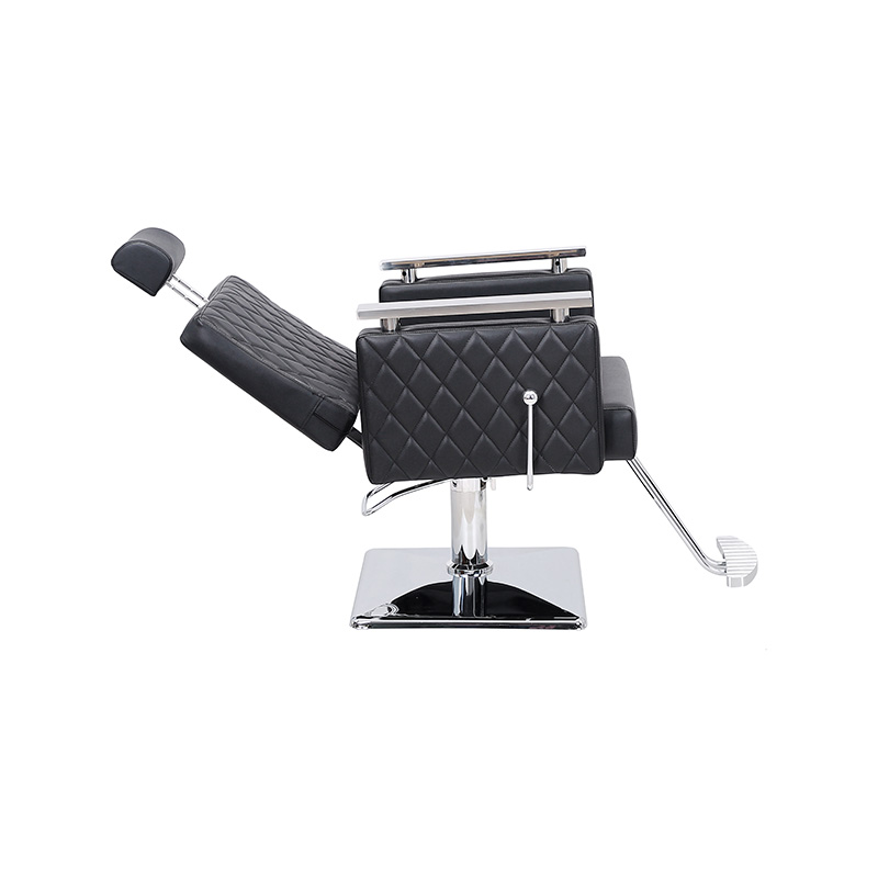 HZ8803D Siyah elmas kare sırtlık uzanmış salon sandalyesi