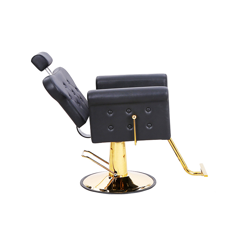 HZ88131B-GD / HZ88131B-GY / HZ88131B-LZ Yatar sırtlı ve püsküllü düğmeli, stilist sandalyeli çok amaçlı salon koltuğu