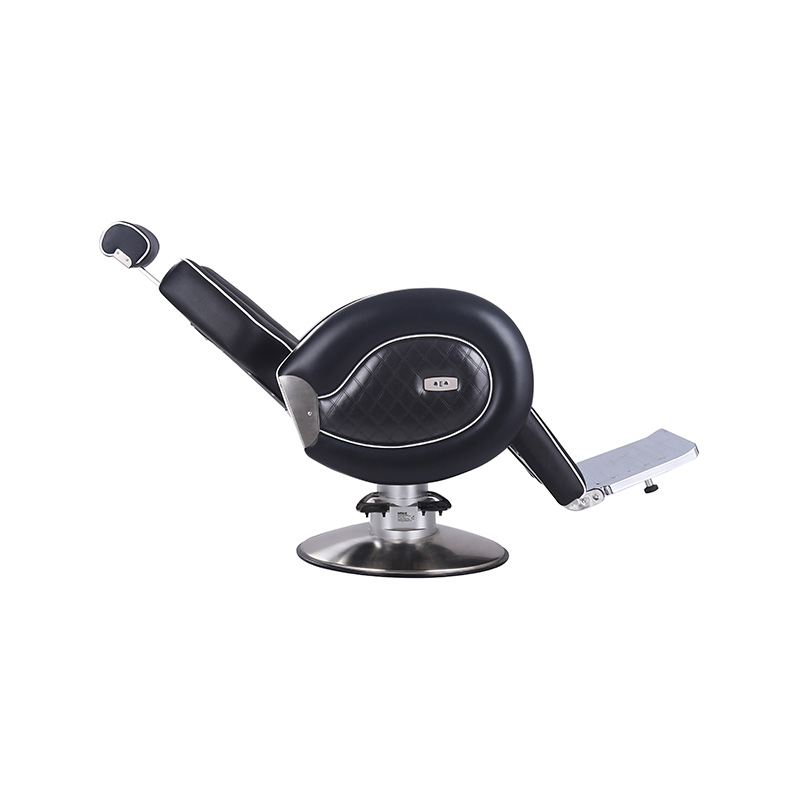 HZ8762 Beyaz haddelenmiş kenar şeridi ile siyah kenar ağır hizmet tipi salon berber koltuğu