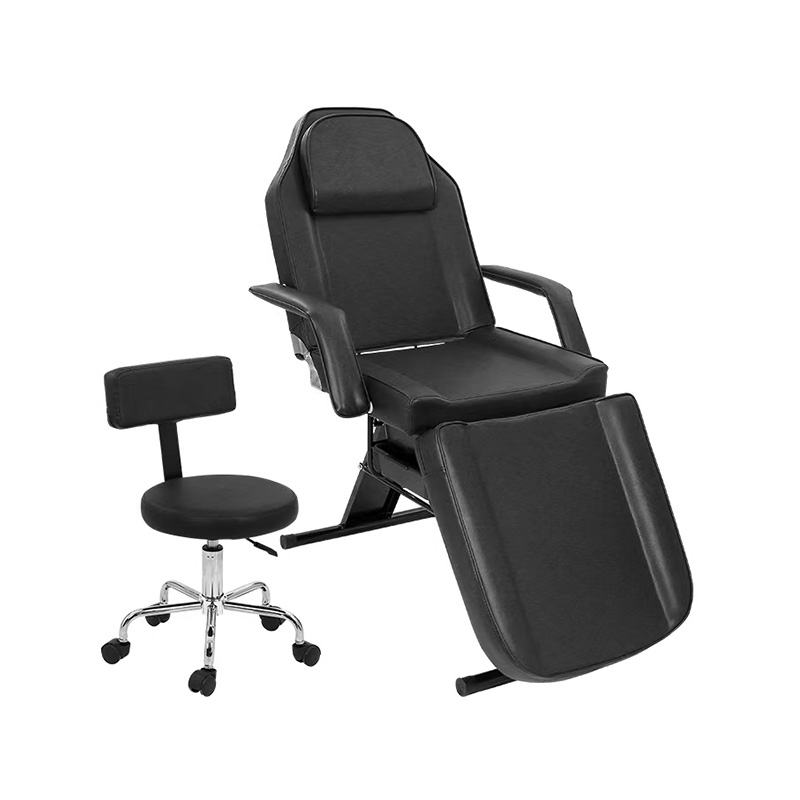 HZ009BKD / HZ009PKD / HZ009WD Masaj salonu dövme koltuğu salon taburesi ile estetisyen yatağı