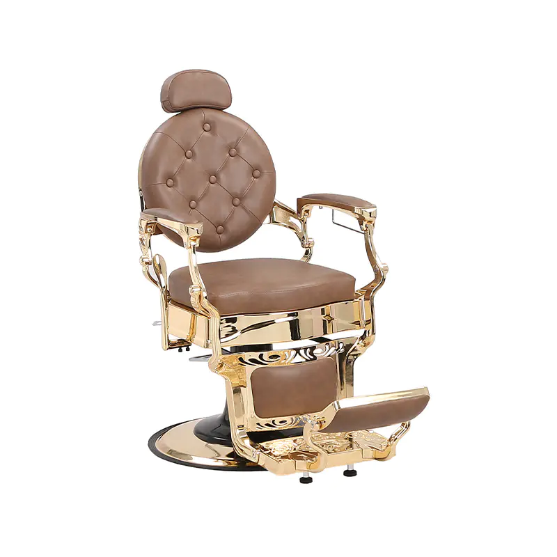 HZ8799B-K / HZ8799B-R / HZ8799G-R / HZ8799H-Z Altın çerçeveli siyah berber koltuğu