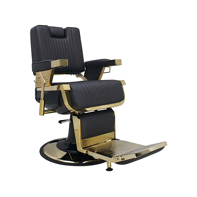 HZ8740GD / HZ8740DZ / HZ8740DB Siyah klasik retro lincoln tarzı berber koltuğu