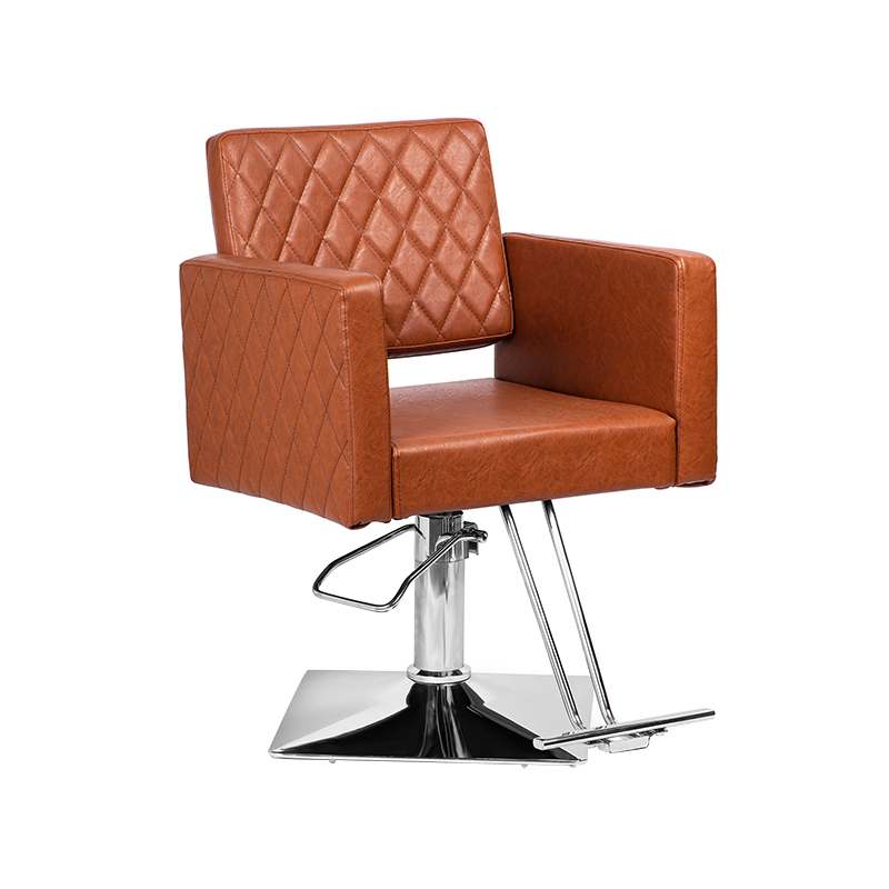 HZ8822D / HZ8822DBK Kahverengi / siyah saç sandalye geniş koltuklu alüminyum alaşımlı ayak dayamalı hidrolik berber koltuğu