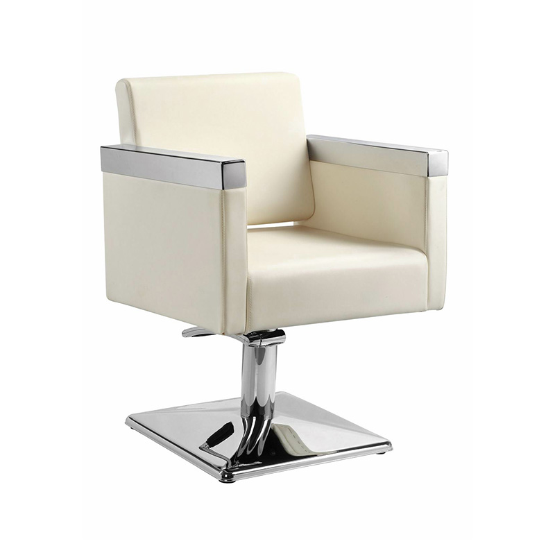 HZ8823 Bej deri şekilli salon sandalyesi