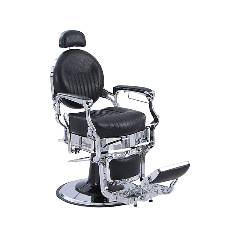 HZ8799C Siyah klasik dikey desen kalınlaşmış kare yastık retro uzanmış sandalye