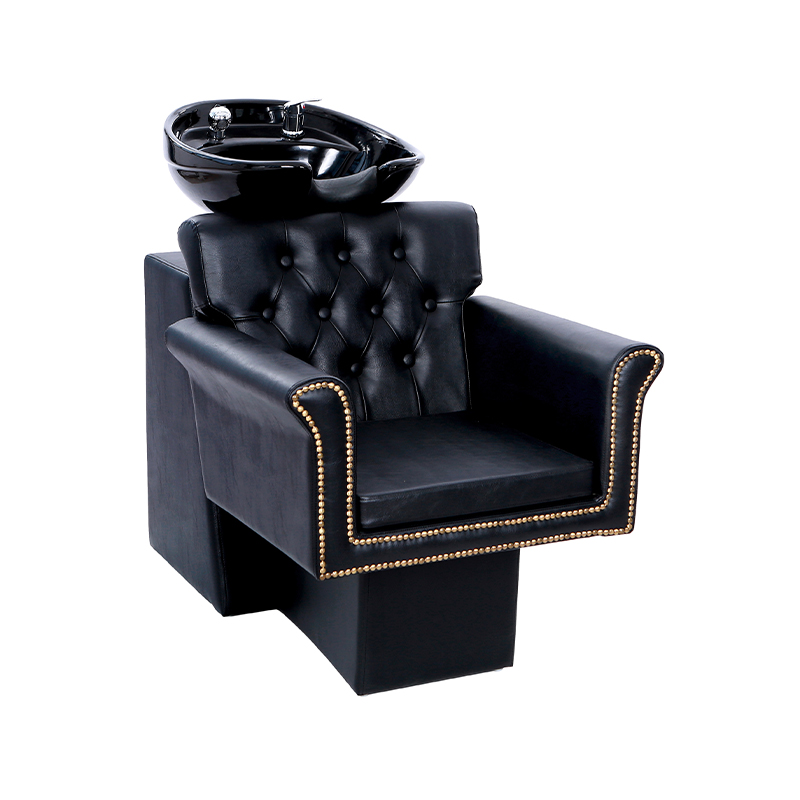 HZ9068 Ters yıkama şampuanı seramik kase ve sandalye seti