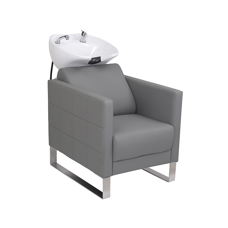 HZ9102 / HZ9102H Siyah ters yıkama şampuanı seramik kase ve sandalye